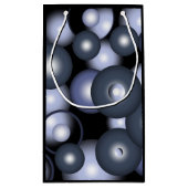 Wereldwijde concentrische cirkel orbitale Abstract Klein Cadeauzakje (Achterkant)