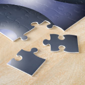 Wereldwijde concentrische cirkel orbitale Abstract Legpuzzel (Zijkant)