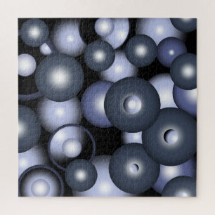 Wereldwijde concentrische cirkel orbitale Abstract Legpuzzel