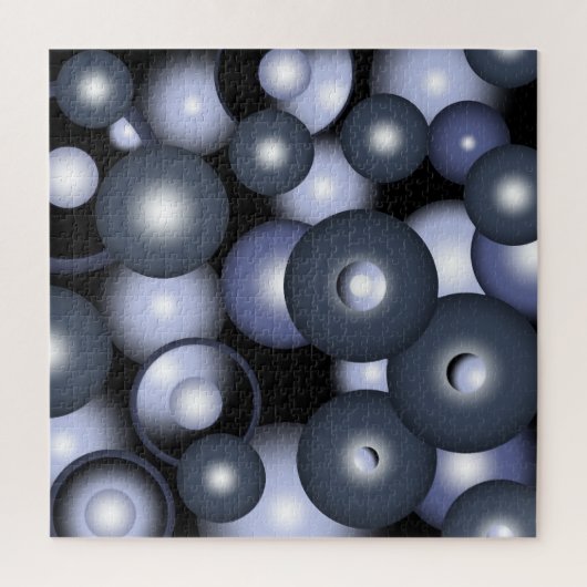 Wereldwijde concentrische cirkel orbitale Abstract Legpuzzel (Verticaal)