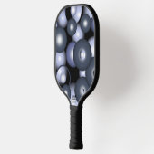 Wereldwijde concentrische cirkel orbitale Abstract Pickleball Paddle (Links)