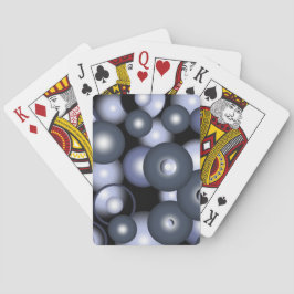 Wereldwijde concentrische cirkel orbitale Abstract Pokerkaarten