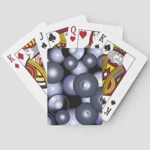 Wereldwijde concentrische cirkel orbitale Abstract Pokerkaarten