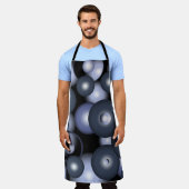 Wereldwijde concentrische cirkel orbitale Abstract Schort (Gedragen)