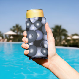 Wereldwijde concentrische cirkel orbitale Abstract Seltzer Blikjeskoeler