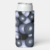 Wereldwijde concentrische cirkel orbitale Abstract Seltzer Blikjeskoeler (Seltzer Achterkant)