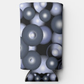 Wereldwijde concentrische cirkel orbitale Abstract Seltzer Blikjeskoeler (Voorkant)