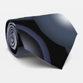Wereldwijde concentrische cirkel orbitale Abstract Stropdas (Opgerold)