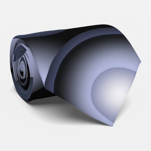 Wereldwijde concentrische cirkel orbitale Abstract Stropdas (Opgerold)