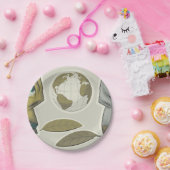 Wereldwijde creaties papieren bordje (Feest)