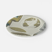 Wereldwijde creaties papieren bordje (Gekanteld)