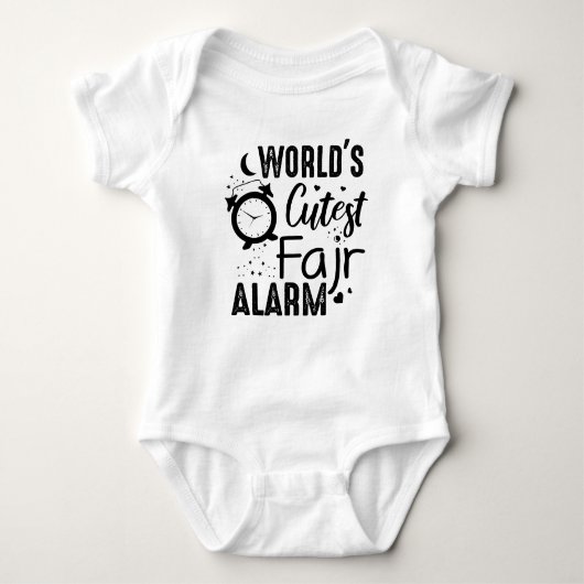 Wereldwijde 'Cutest Fajr Alarm Funny Muslim Gift' Romper (Voorkant)