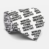 Wereldwijde cyberbeveiligingsanalist stropdas (Opgerold)