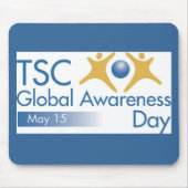 Wereldwijde dag van bewustwording Mousepad Muismat (Voorkant)