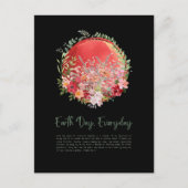 Wereldwijde dag van de Aarde, dagelijks Briefkaart (Voorkant)