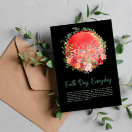 Wereldwijde dag van de Aarde, dagelijks Briefkaart