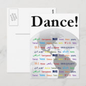 Wereldwijde dansdag - De wereldwijde taal () Briefkaart (Voorkant / Achterkant)