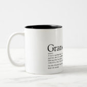 Wereldwijde definitie van grootouders tweekleurige koffiemok (Links)