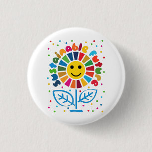 Wereldwijde doelstellingen 2030 van de VN SDGs Duu Ronde Button 3,2 Cm
