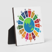 Wereldwijde doelstellingen VN 2030 Fotoplaat (Voorkant)