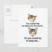 Wereldwijde dominantie briefkaart (Voorkant / Achterkant)