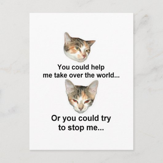 Wereldwijde dominantie briefkaart (Voorkant)