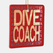 Wereldwijde duikcoach keramisch ornament (Rechts)