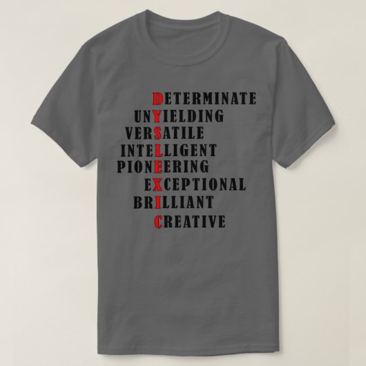 Wereldwijde dyslexie t-shirt (Design voorkant)