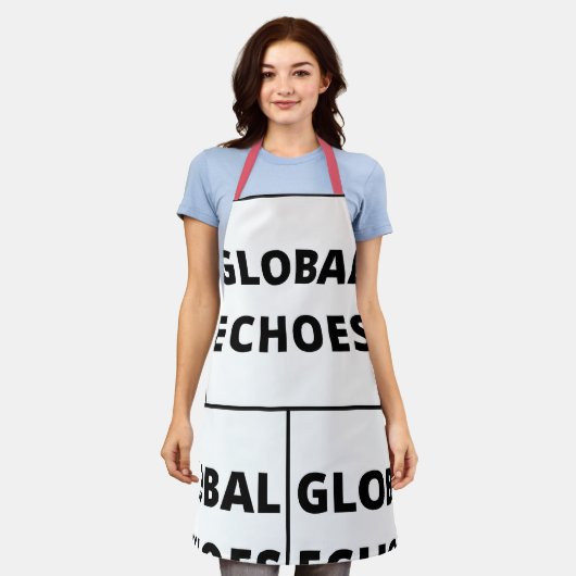 Wereldwijde echo's schort (Gedragen)