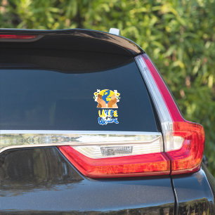 Wereldwijde eenheid voor het Oekraïense autodecenn Sticker