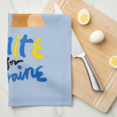 Wereldwijde eenheid voor Oekraïne Theedoek (Quarter Fold)