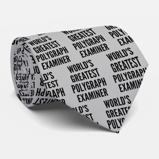Wereldwijde examinator voor polygrafie stropdas (Opgerold)
