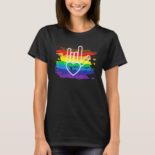 Wereldwijde Gay Pride Gelijkheid Liefde Eenheid LG T-shirt (Voorkant)