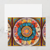 Wereldwijde gemeenschap Tribal Roots Heilige Geome Briefkaart (Voorkant / Achterkant)