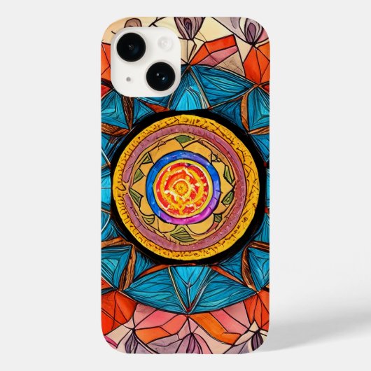 Wereldwijde gemeenschap Tribal Roots Heilige Geome Case-Mate iPhone Case (Achterkant)