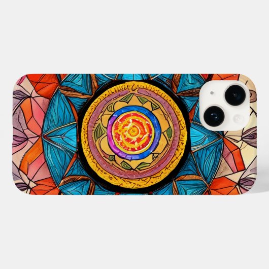 Wereldwijde gemeenschap Tribal Roots Heilige Geome Case-Mate iPhone Case (Achterkant (horizontaal))