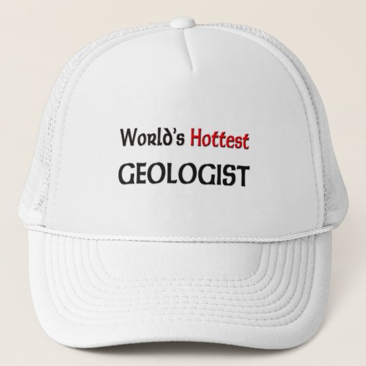 Wereldwijde geoloog trucker pet (Voorkant)