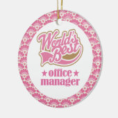Wereldwijde Gift Ornament van de Beste Manager van (Links)