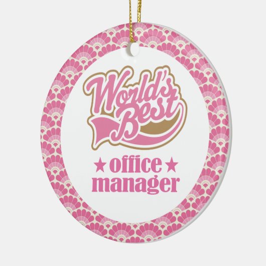 Wereldwijde Gift Ornament van de Beste Manager van (Links)