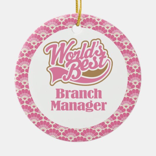 Wereldwijde Gift Ornament van de Manager van de Be (Voorkant)