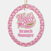 Wereldwijde Gift Ornament van de Manager van de Be (Links)