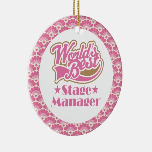 Wereldwijde Gift Ornament van de Manager van het B (Rechts)