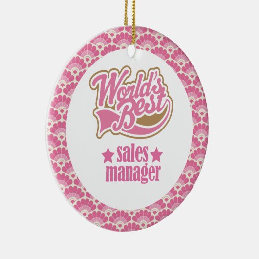 Wereldwijde Gift Ornament van Verkoopmanager (Rechts)