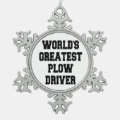 Wereldwijde gloedbestuurder tin sneeuwvlok ornament (Voorkant)