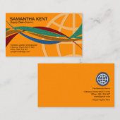 Wereldwijde golflengte-verbindingen toeleveringske visitekaartje (Voorkant / Achterkant)