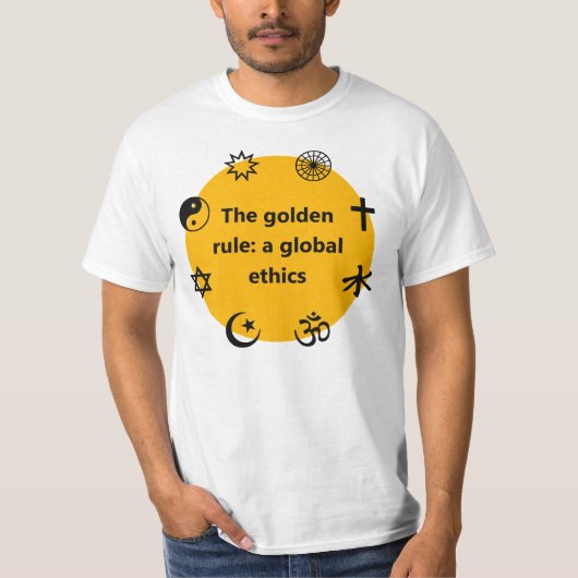 Wereldwijde gouden regel t-shirt (Voorkant)