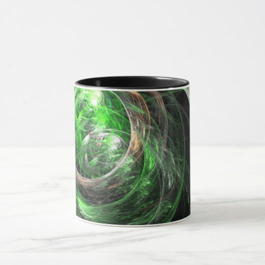 Wereldwijde groene Abstracte koffie-Mok Mok (Midden)