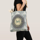 Wereldwijde grootmoeder Daisy Lace Monogram Tote Bag (Dichtbij)