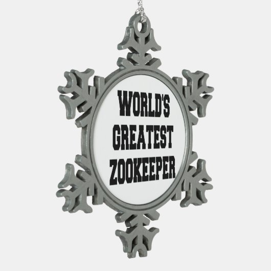 Wereldwijde grootst Zoökeeper Tin Sneeuwvlok Ornament (Links)