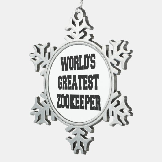 Wereldwijde grootst Zoökeeper Tin Sneeuwvlok Ornament (Rechts)